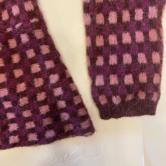 LUCY & Laurel Alpaca Blend Purple Cardigan - Picture 4 of 8